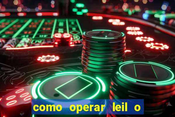 como operar leil o de abertura mini indice